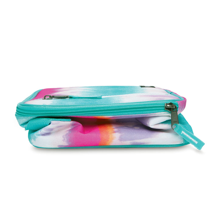 PackIt Freezable Classic Lunch Box, Tie Dye Sorbet, Built with EcoFreeze Technology, Collapsible, Reusable, Zip Closure With Zip Front Pocket and Buckle Handle, Designed for Lunches Multicolor/Assorted