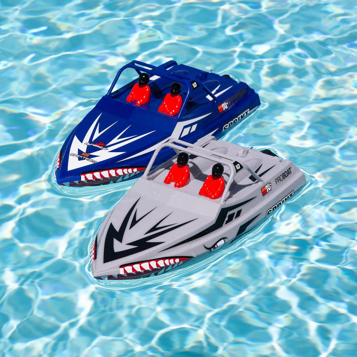 Pro Boat Sprintjet 9" Self-Righting Deep-V Jet Boat Brushed RTR Ready to Run Blue PRB08045T2