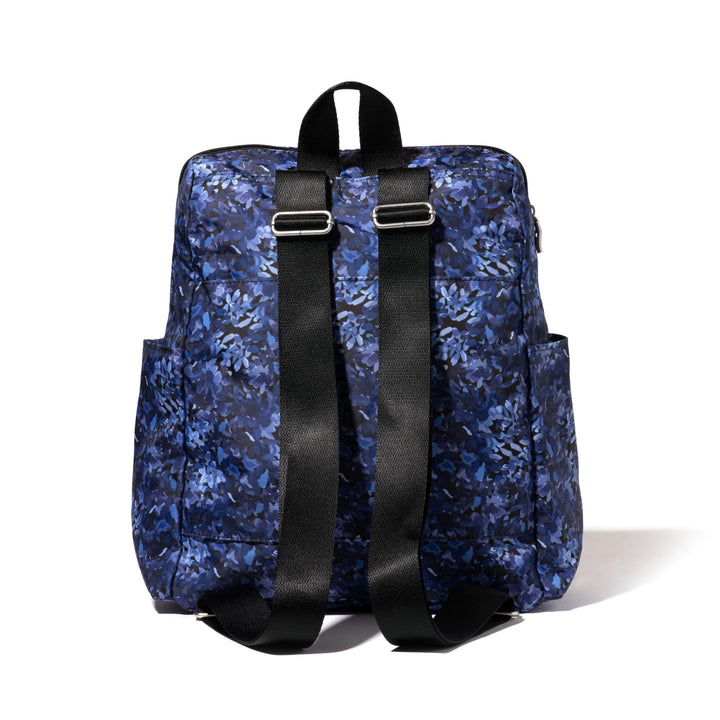 Baggallini Women's Carryall Packable Backpack, Indigo Petal