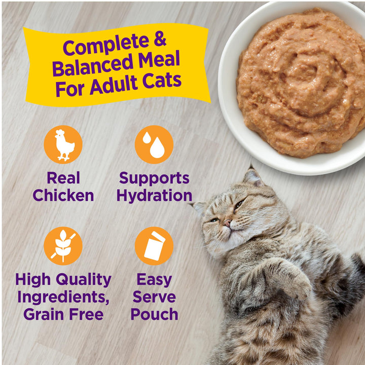 Wellness® Appetizing Entrées™ Mousse Chicken Recipe Infused with Broth Natural Wet Cat Food, 1.4 oz Pouch (Pack of 8) Chicken Mousse 1.4 Ounce (Pack of 8)