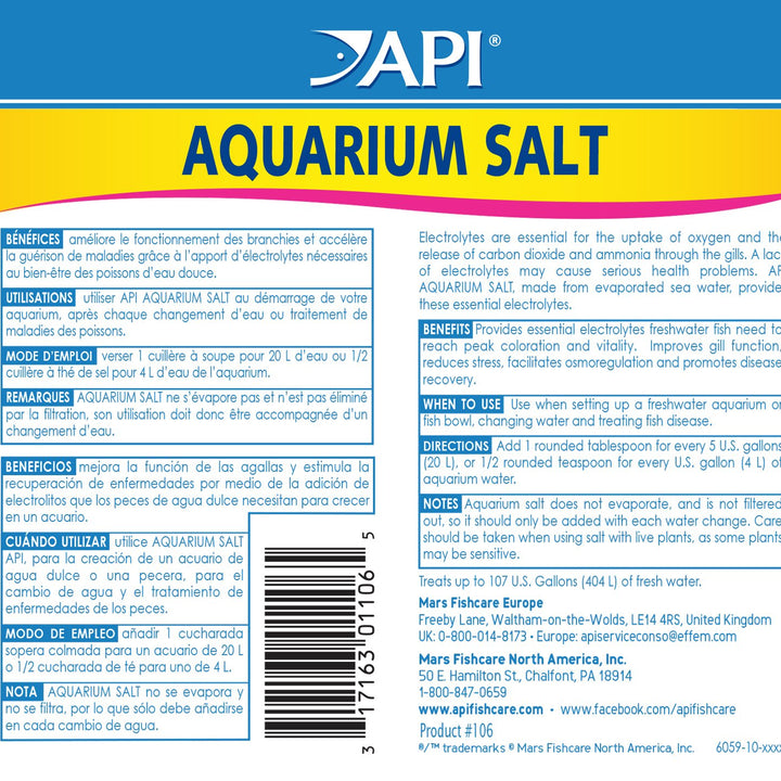 API Aquarium Starter Bundle Pack: One (1) API Quick Start 16 oz., one (1) API Stress Coat 16 oz., one (1) API Aquarium Salt 16 oz. 16-Ounce Starter bundle (3-pack) Nitrifying Bacteria