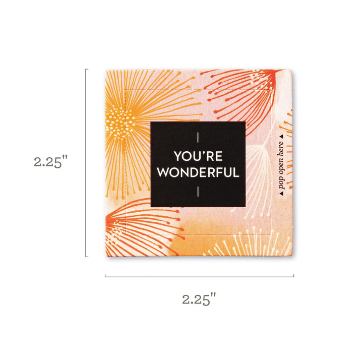 Compendium ThoughtFulls Pop-Open Cards — 2-Pack of Love and You're Wonderful — 60 Pop-Open Cards, Each with a Different Message Inside 2-Pack - Love and You're Wonderful