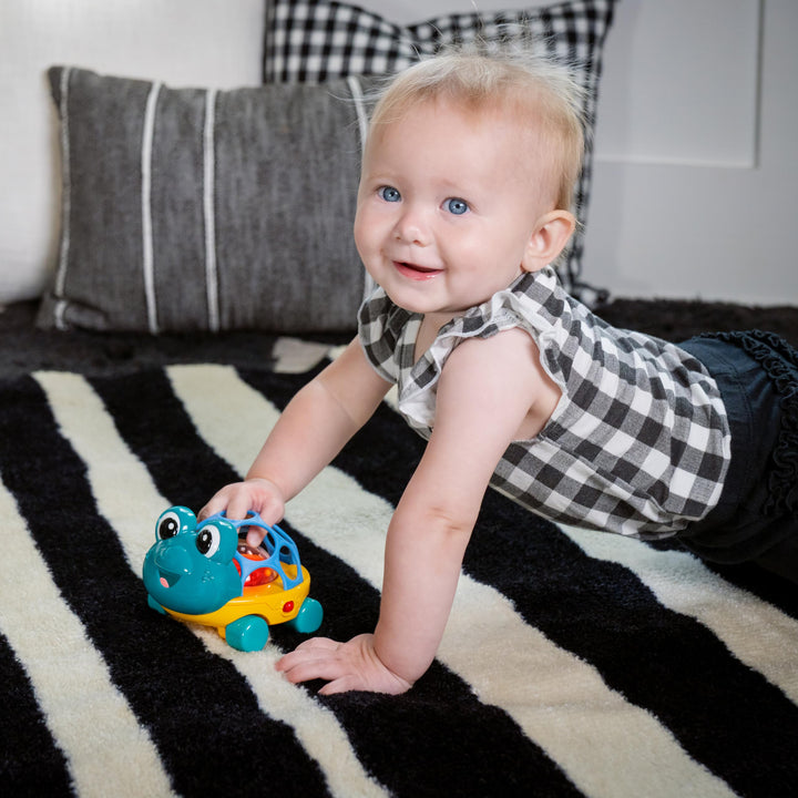 Baby Einstein Curious Car Neptune Oball Toy Car & Rattle, Ages 3 Months and Up Neptune Oball Car