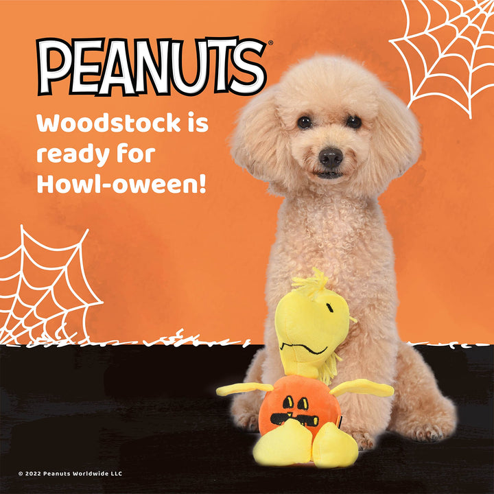 Woodstock Pumpkin Squeaker Pet Toy Halloween Woodstock Squeaky Pet Toy | Peanuts Dog Toys, Woodstock for Pets, Woodstock Toys for Dogs, 9 Inch Pumpkin Woodstock