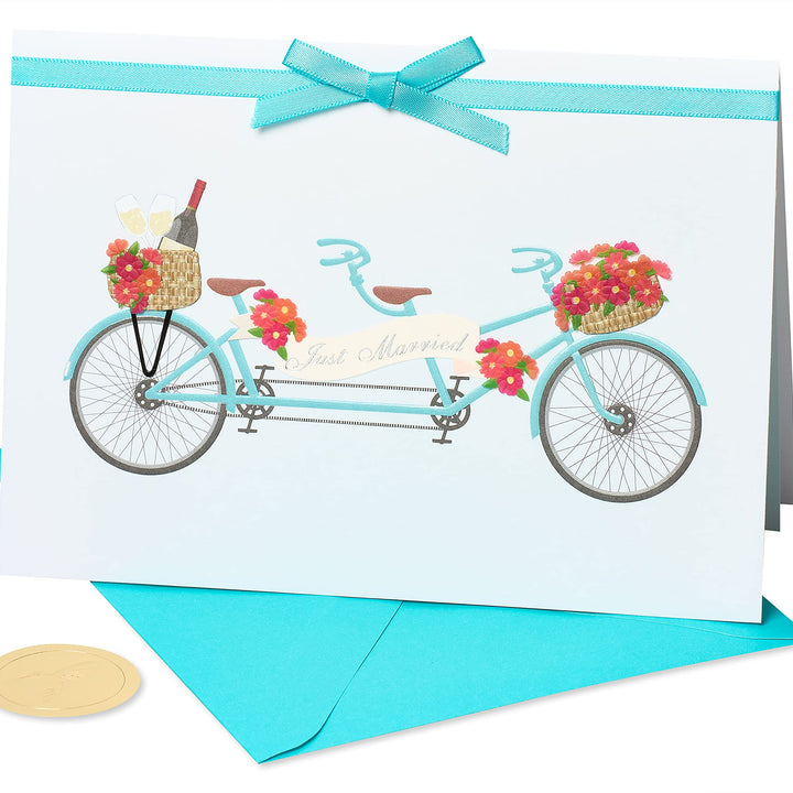 Papyrus Wedding Card (Tandem Bike) Tandem Bike