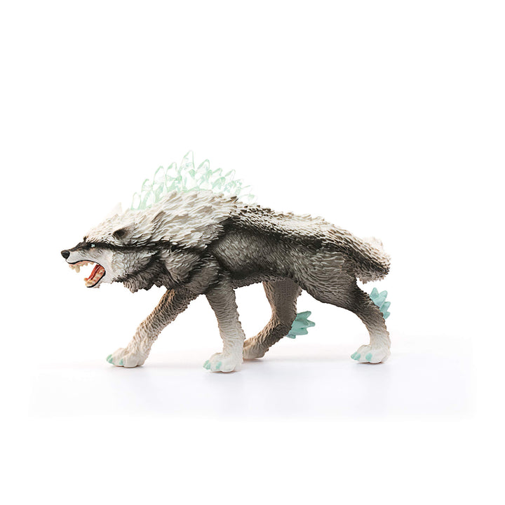 Schleich Eldrador Monster Creatures Mythical Snow Wolf Action Figure - Magical Ice Monster Snow Wolf Animal Figurine, Ferocious Enchanting Realistic Creature Toy for Boys, Girls, Gift for Kids Age 7+ 2022 Box Style