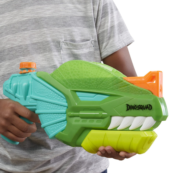 NERF Super Soaker DinoSquad Water Blaster, Pump-Action for Outdoor Summer Games, for Kids, Teens & Adults