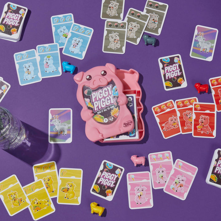 Piggy Piggy Card Game | Fun Family Games for Kids, Teens, and Adults | Ages 7 and Up | 2 to 6 Players I 20 Mins. Average | Quick-Playing Travel Games