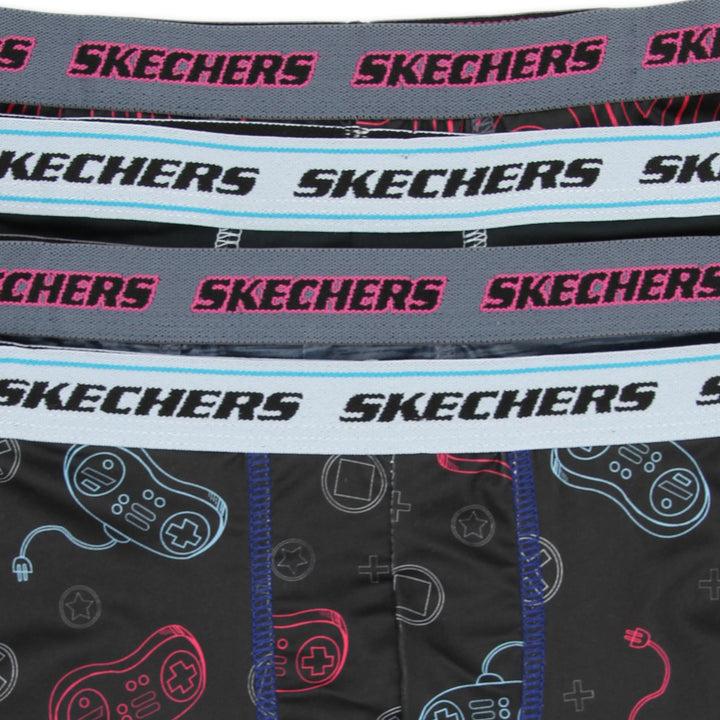 Skechers Boys'  Exclusive 8pk Athletic Boxer Briefs with Unique Prints in Sizes 2/3t, 4, 6, 8 and 10 8-pack Gaming Bxrbr