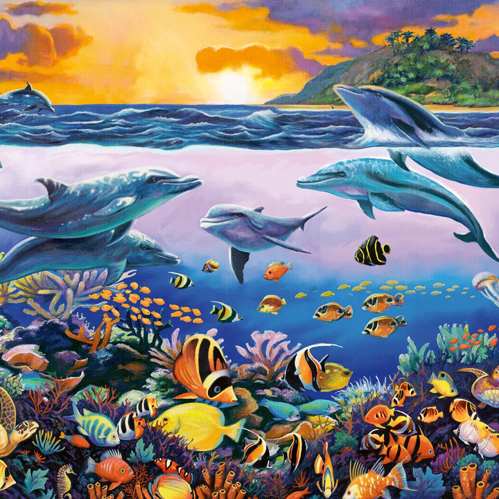 Wonder Forge Underwater Frolic 1000 Piece Jigsaw Puzzle for Adults | Unique, Perfectly-Fitting Pieces | Fun, Vibrant Imagery |  Exclusive