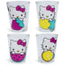 Silver Buffalo Sanrio Hello Kitty Fruit 4 Pack Mini Glass Set, 1.5 Ounces