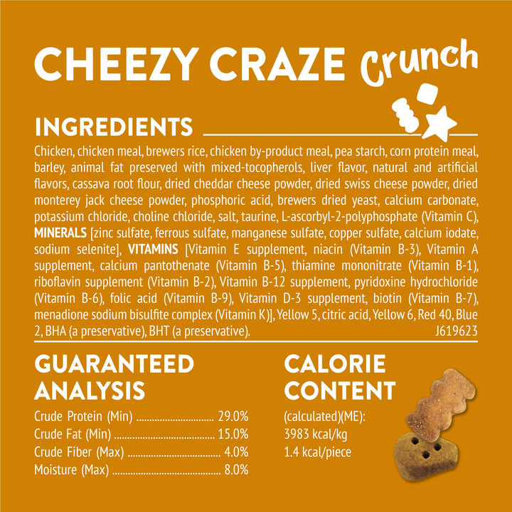 Purina Friskies Cat Treats, Party Mix Cheezy Craze Crunch - 20 oz. Pouch