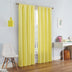 ECLIPSE Kendall Modern Blackout Thermal Rod Pocket Window Curtain for Bedroom or Living Room (1 Panel), 42 in x 84 in, Lemon 42 X 84