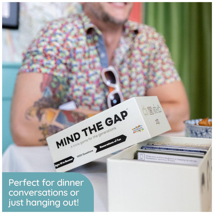 Mind The Gap Just The Questions, Expansion Pack with 1000 New Questions for All Generations + 50 New Challenge Cards