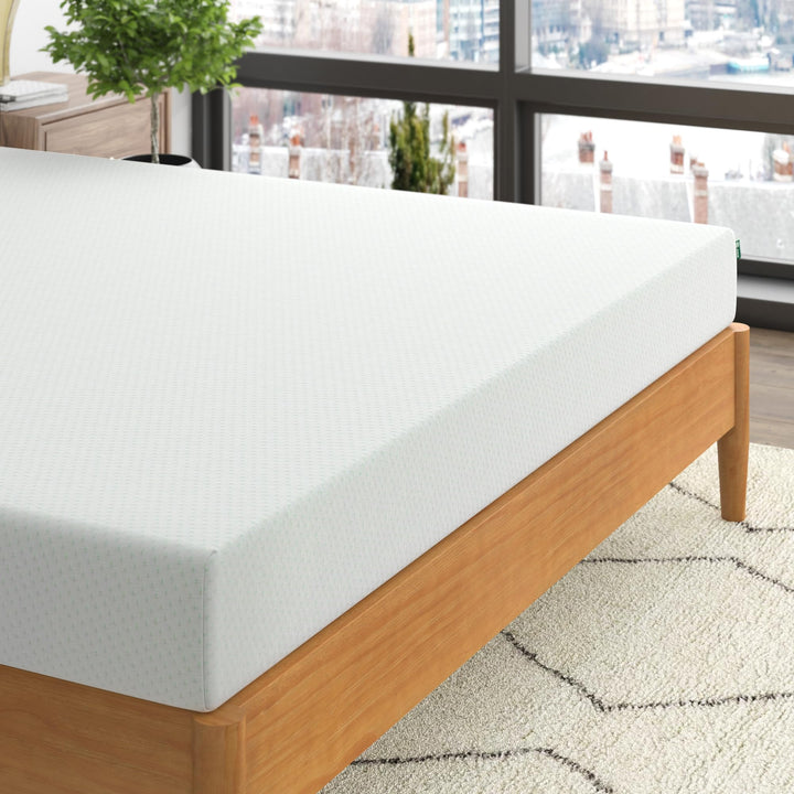 ZINUS 6 Inch Green Tea Memory Foam Mattress [New Version], Queen, Fiberglass free, Medium Firm Feel, Zoned Pressure Relief, Certified Safe Foams & Fabric, Mattress in A Box 6" New Small Box