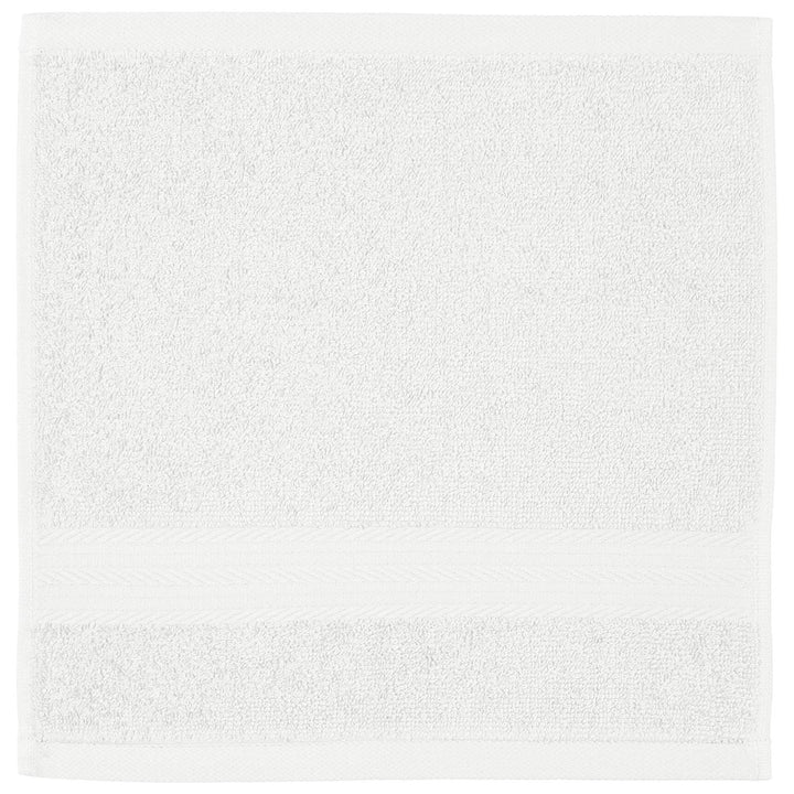 Amazon Basics - 12 Piece Fade Resistant Washcloth, 100% Cotton, White, 12" x 12" Washcloth (Pack of 12)