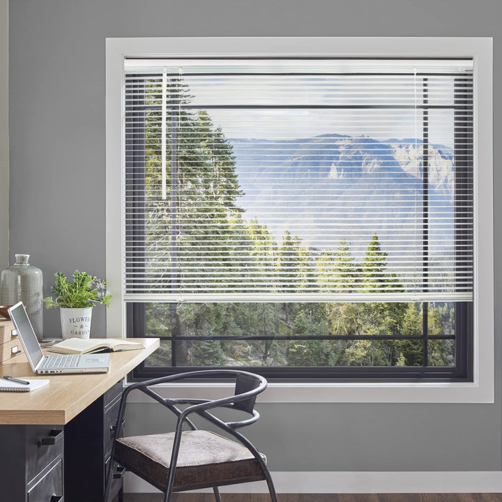 CHICOLOGY Blinds for Windows , Mini Blinds , Window Blinds , Door Blinds , Blinds & Shades , Camper Blinds , Mini Blinds for Windows , Horizontal Window Blinds , Gloss White, 12"W X 60"H