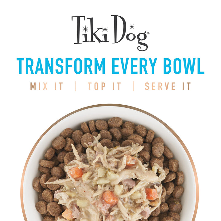 Tiki Dog Single-Serve Tummy Topper, Grain-Free Pumpkin Purée with Ginger for Sensitive Stomachs, 1.5oz Pouches (Pack of 12)
