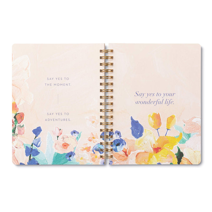 Compendium Spiral Notebook - Life Is Beautiful  A Designer Spiral Notebook with 192 Lined Pages, College Ruled, 7.5W x 9.25H