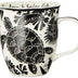 Karma Gifts 16 oz Black and White Boho Mug Sea Turtle - Cute Coffee and Tea Mug - Ceramic Coffee Mugs for Women and Men, 1 Count (Pack of 1) 1 Count (Pack of 1)