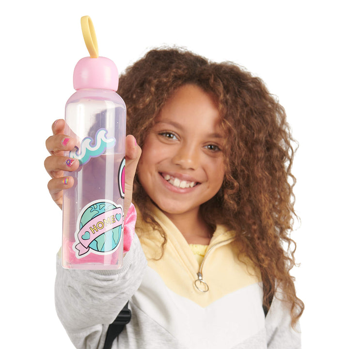 WowWee Lucky Fortune Magic Series - Reusable Water Bottle, Stickers, Lucky Bracelet, & Scrunchy - Lucky H2O Water Bottle for Teens