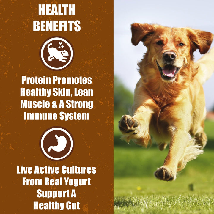 Whole Life Pet Human Grade Probiotic Dog Treats – Peanut Butter & Yogurt – Easy Digestion, Sensitive Stomachs - Made in The USA 12oz