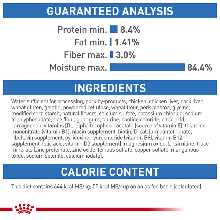 Royal Canin Feline Weight Care Thin Slices in Gravy Canned Adult Wet Cat Food, 3 oz can (6-pack) 3 ounce (Pack of 6)