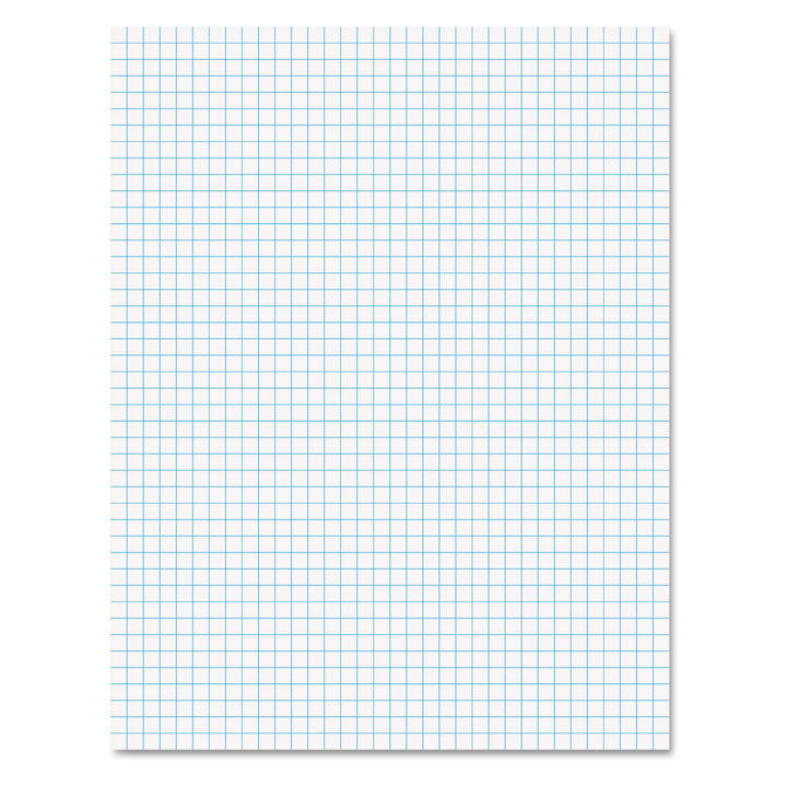 Ampad 8 1/2 x 11 Inches White Quad Pad, 4 Square Inch, 50 Sheets, 1 Each (22-030C)