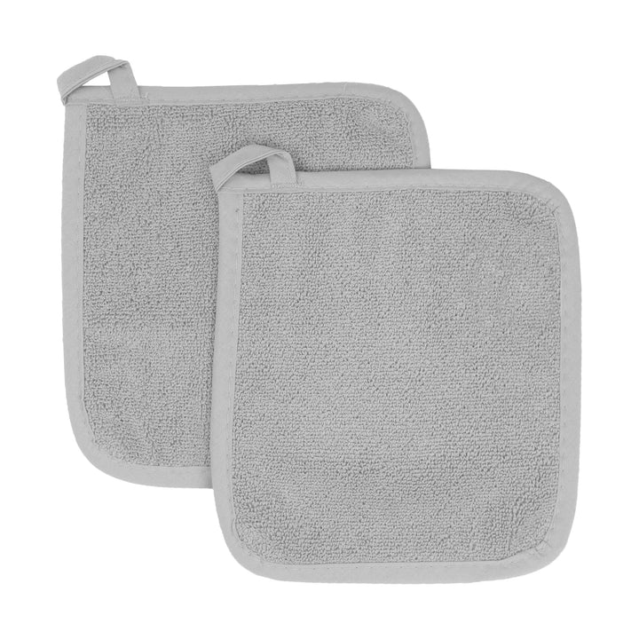 Ritz Terry Potholder & Hot Pad: Unparalleled Heat Resistant, Durable 100% Cotton  Ergonomically Designed for Optimal Grip  Easy-Care Machine Washable  Perfect for Your Kitchen  Titanium Gray, 2-Pk