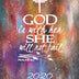 2020 Weekly/Monthly Planner-God Is With Her She Will Not Fail: Women's Christian Planner & Prayer Journal With Calendar Scheduler & Organizer-Cool Abstract Notebook With Inspirational Bible Scriptures