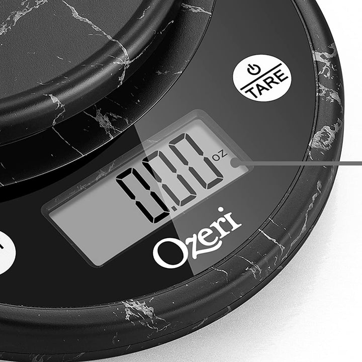 Ozeri Pronto Digital Multifunction Kitchen and Food Scale,Black Marble