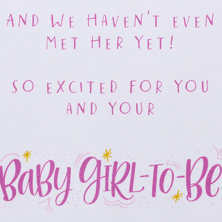 American Greetings Baby Shower Card for Girl (Haven't Met Her Yet)