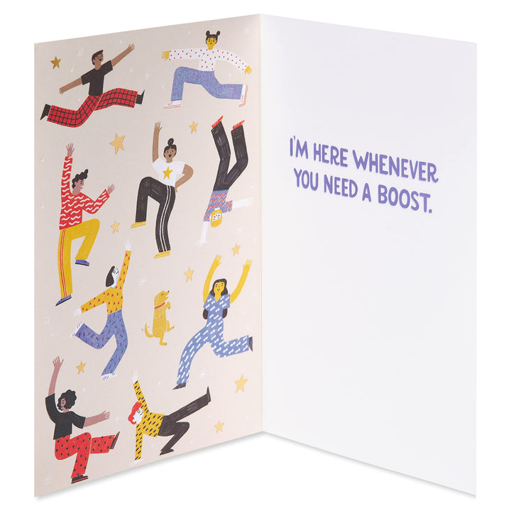 American Greetings Thinking of You Card (Need a Boost) People Pyramid