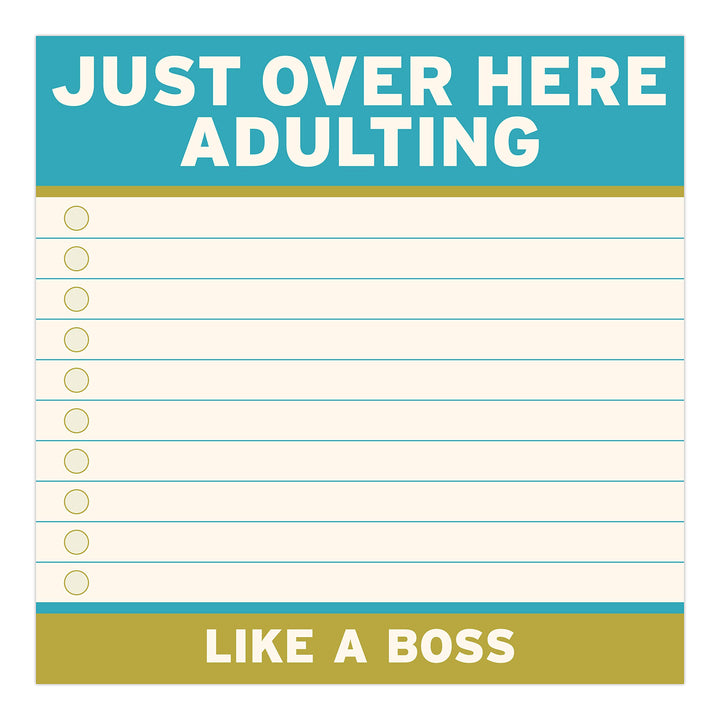 1-Count Knock Knock Adulting Large Sticky Notes (4 x 4-inches) 1-Count