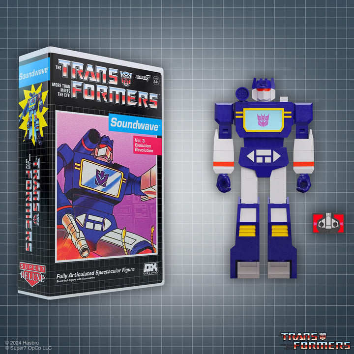 Super7 Transformers Deluxe Wave 01 (VHS) - Soundwave (VHS) Action Figure -  Exclusive Deluxe - Soundwave (VHS)