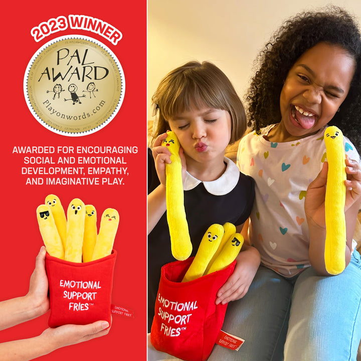 WHAT DO YOU MEME? Emotional Support Fries - The Original Viral Cuddly Plush Comfort Food, Easter Basket Stuffer, Gift for Ages 3+