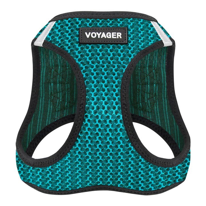 Voyager Step-in Air Dog Harness - All Weather Mesh Step in Vest Harness for Small and Medium Dogs by Best Pet Supplies - Turquoise (2-Tone), S Harness (Turquoise 2-Tone) S (Chest: 14.5 - 16")