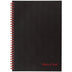 Black n' Red Notebook, Business Journal, 9-7/8" x 6-7/8", 70 Sheets, Ruled, Optik Paper, Scribzee App, Hardcover, Wirebound, Black (400110532)