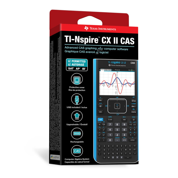 Texas Instruments TI-Nspire CX II CAS Color Graphing Calculator with Student Software (PC/Mac)