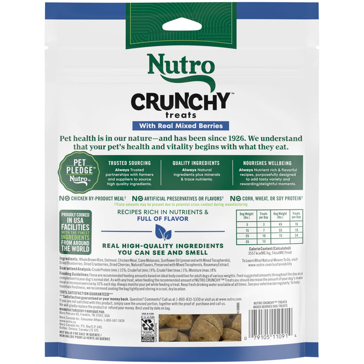 NUTRO Crunchy Dog Treats with Real Mixed Berries, 10 oz. Bag 10 Ounce (Pack of 1)