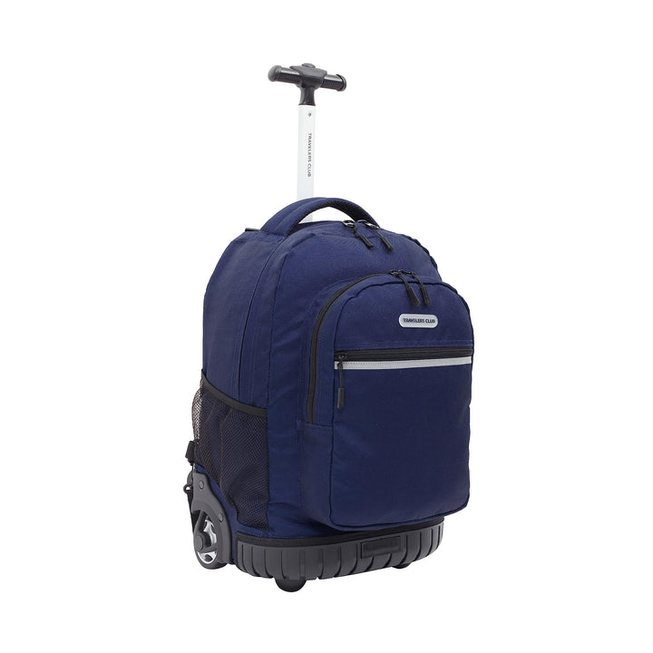 Travelers Club Rolling Backpack, Midnight Blue, 18-Inch 18 Inch