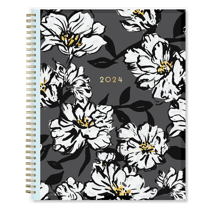 Blue Sky 2024 Weekly and Monthly Planner, January - December, 8.5" x 11", Clear Pocket Cover, Wirebound, Baccara Dark (110211-24) 8.5" x 11" New Version