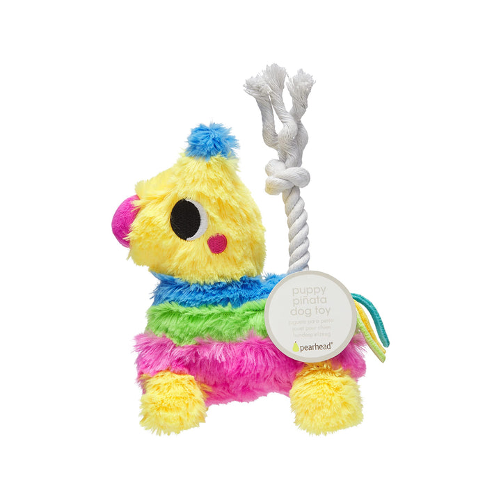 Pearhead Puppy Pinata Dog Toy, Rope Tug Toy for Dogs, Colorful Interactive Dog Toys, Party Pinata Toy for Dogs, Plush Chew Toy, Pet Owner Must Have Toy Pearhead Puppy Pinata Dog Toy