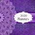 2020 Planner: Mandala Daily, Weekly & Monthly Calendars | January through December | #3 | Purple