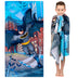 Franco Kids Super Soft Cotton Bath/Pool/Beach Towel, 58 in x 28 in, Batman Multicolour