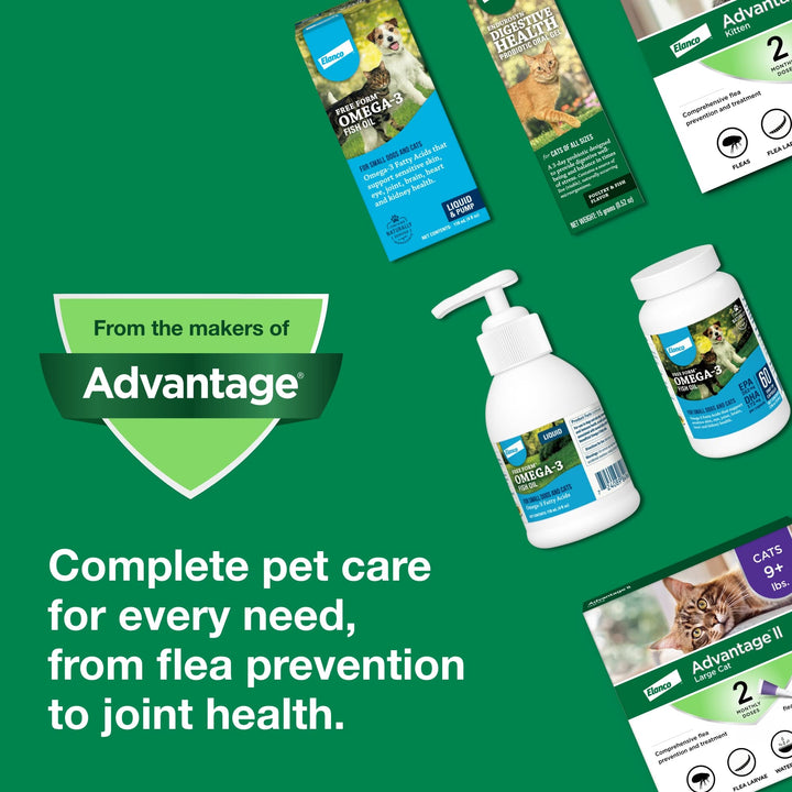 Advantage II Small Cat Vet-Recommended Flea Treatment & Prevention | Cats 5-9 lbs. | 6-Month Supply 6 Pack Small Cat only