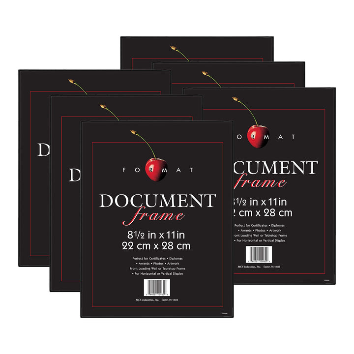 MCS Format Picture Frames, Gallery Wall Frames, Black, 6 x 8, 12-Pack 12 pk 6 x 8 in