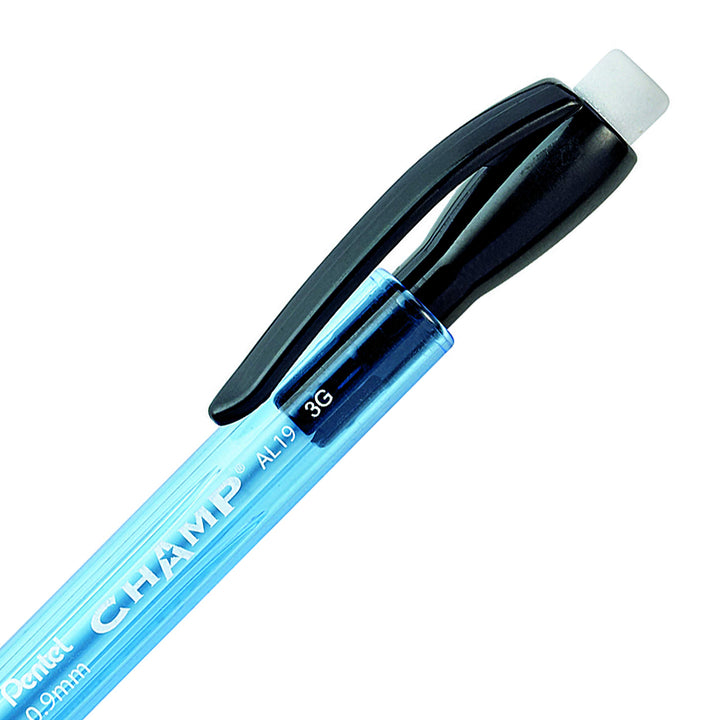 Pentel CHAMP Mechanical Pencil, (0.9mm), Tinted Blue Barrel, 12 pack (AL19C) 0.9 mm 12 Count (Pack of 1)