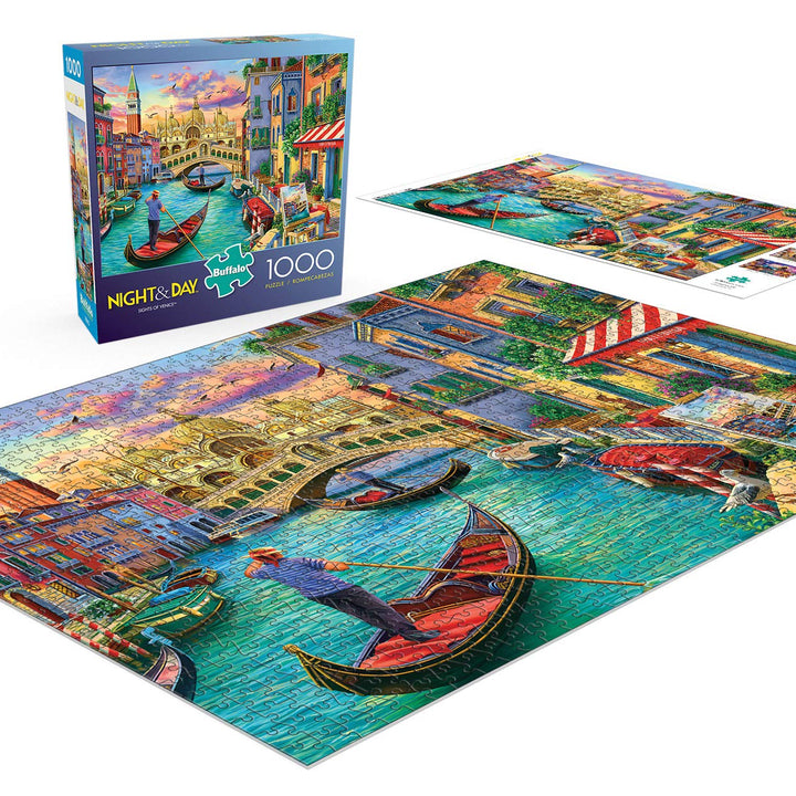 Buffalo Games - Sights of Venice - 1000 Piece Jigsaw Puzzle for Adults Challenging Puzzle Perfect for Game Nights - 1000 Piece Finished Size is 26.75 x 19.75