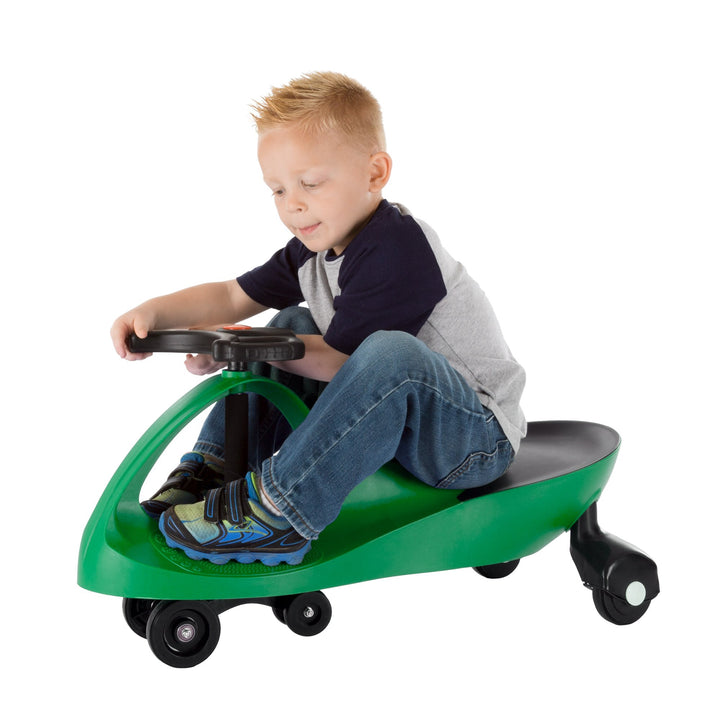 Wiggle Car - Ride on Toy for Ages 3 and Up - Toddler Ride on Toys with no Batteries, Gears, or Pedals Just Twist, Wiggle, and Go by Lil’ Rider (Green) Green